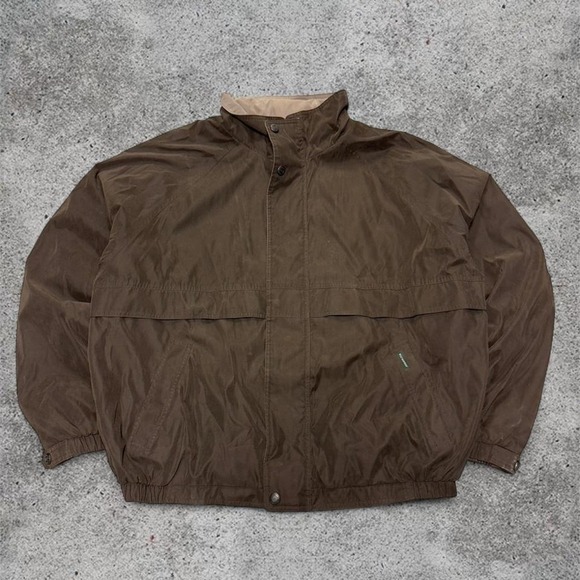 Other - Vintage Y2K Brown Earth Tone Zip Up Bomber Jacket